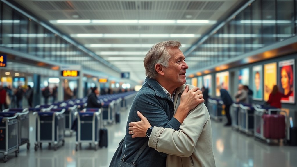 changing farewell airport customs