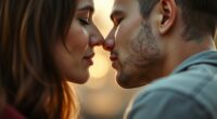 eye closure during kissing