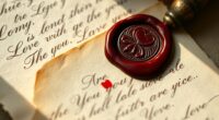 historical love letters seals