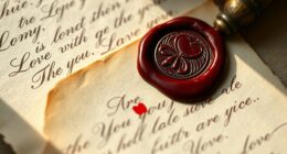 historical love letters seals