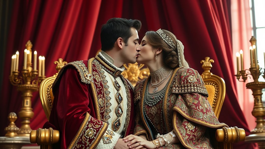 royal court kissing customs