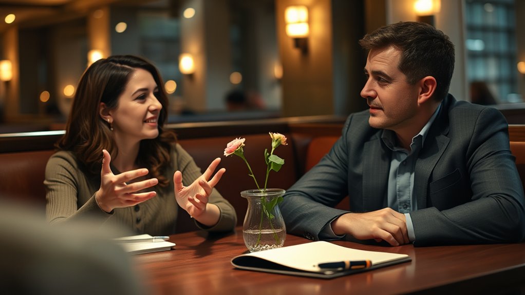 discussing finances on date three