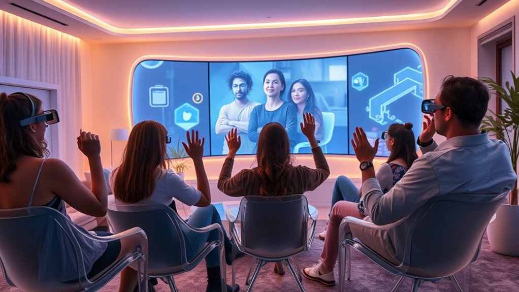 interactive tv with audience