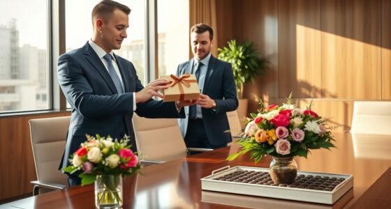 professional gift giving manners