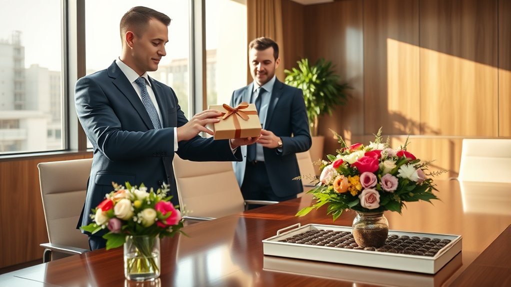 professional gift giving manners