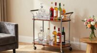 compact bar carts for apartments