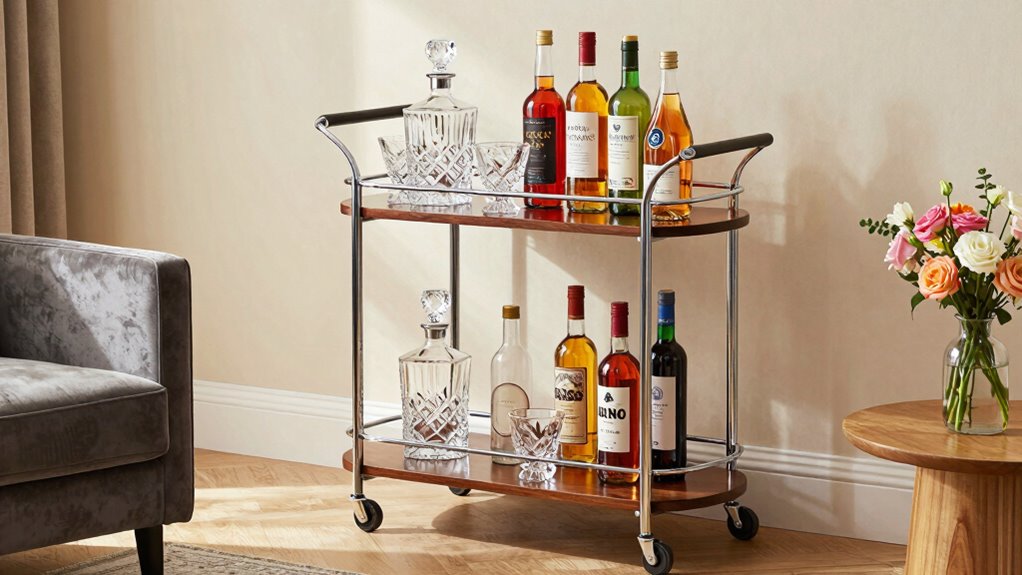 compact bar carts for apartments