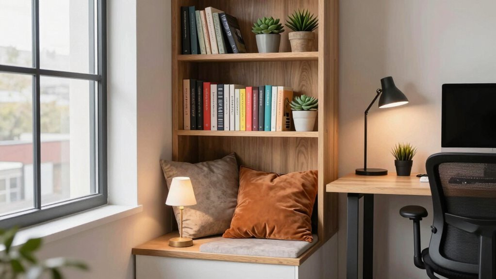 cozy ergonomic reading nook