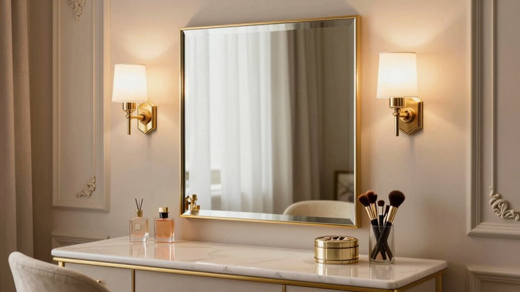 illuminated stylish vanity mirror