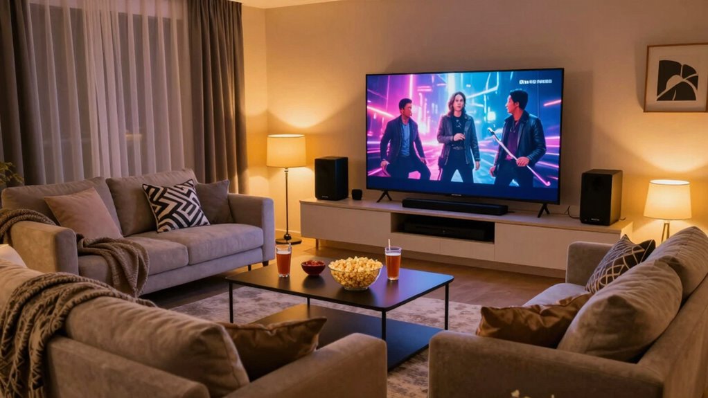 immersive comfortable home cinema