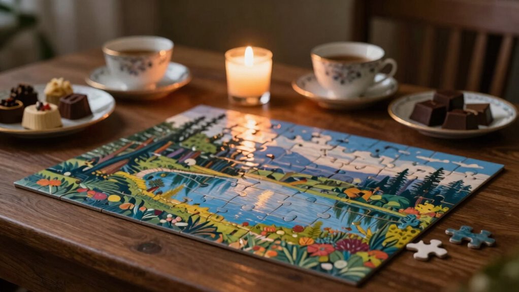 luxury puzzle night ideas