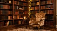 romantic smart library decor