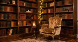 romantic smart library decor