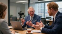 King Charles Prince Harry Meeting